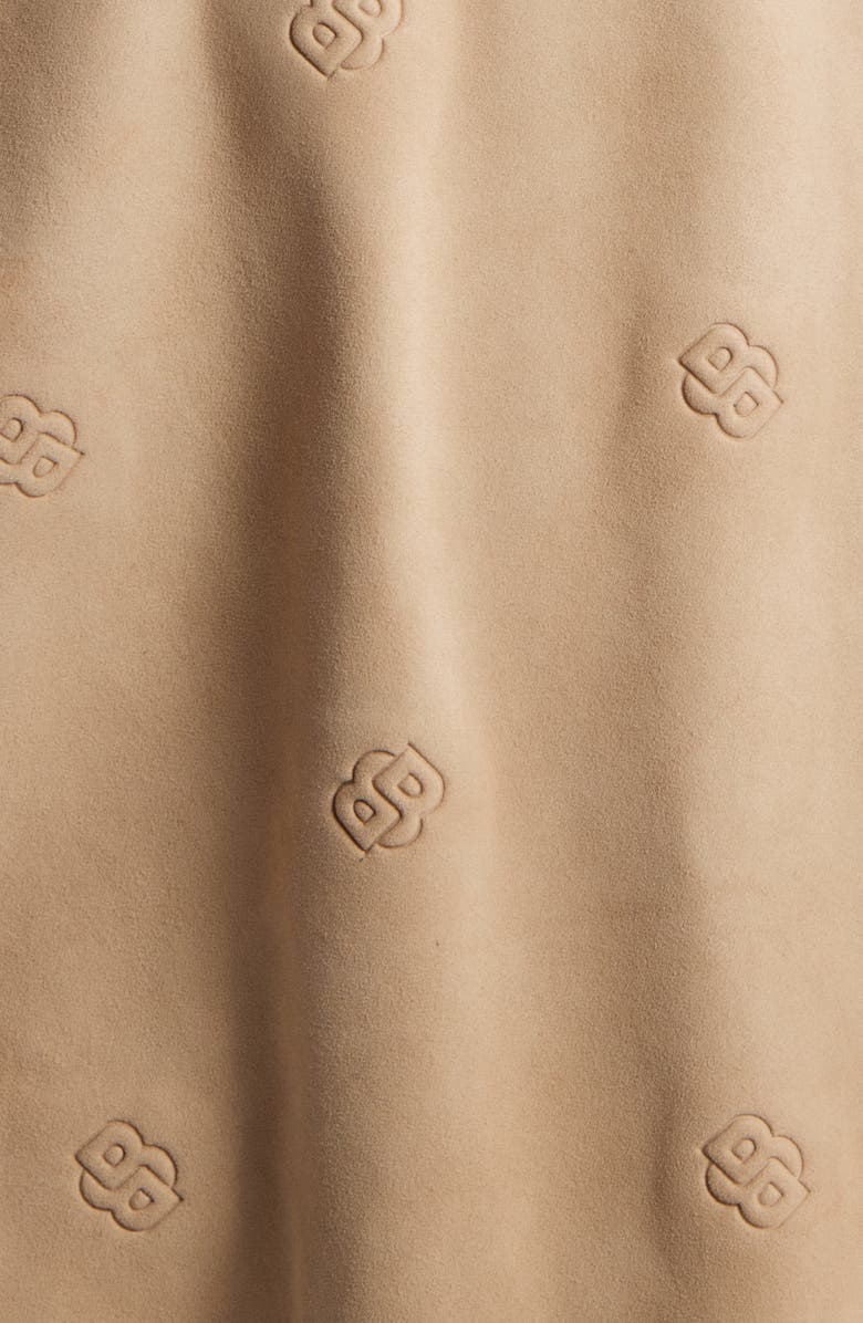 BOSS Merwyn Embossed Leather Jacket, Alternate, color, Light Beige