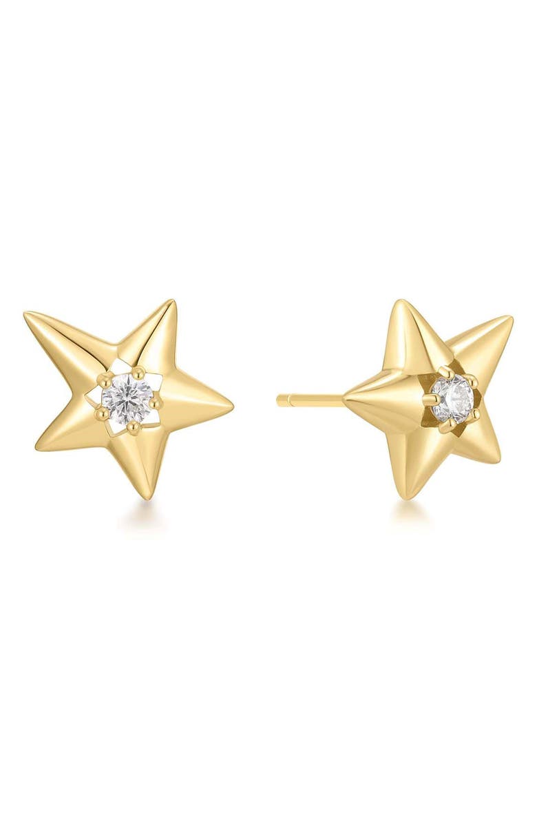 ANIA HAIE Sparkling Star Jacket Earrings, Alternate, color, Shiny Gold