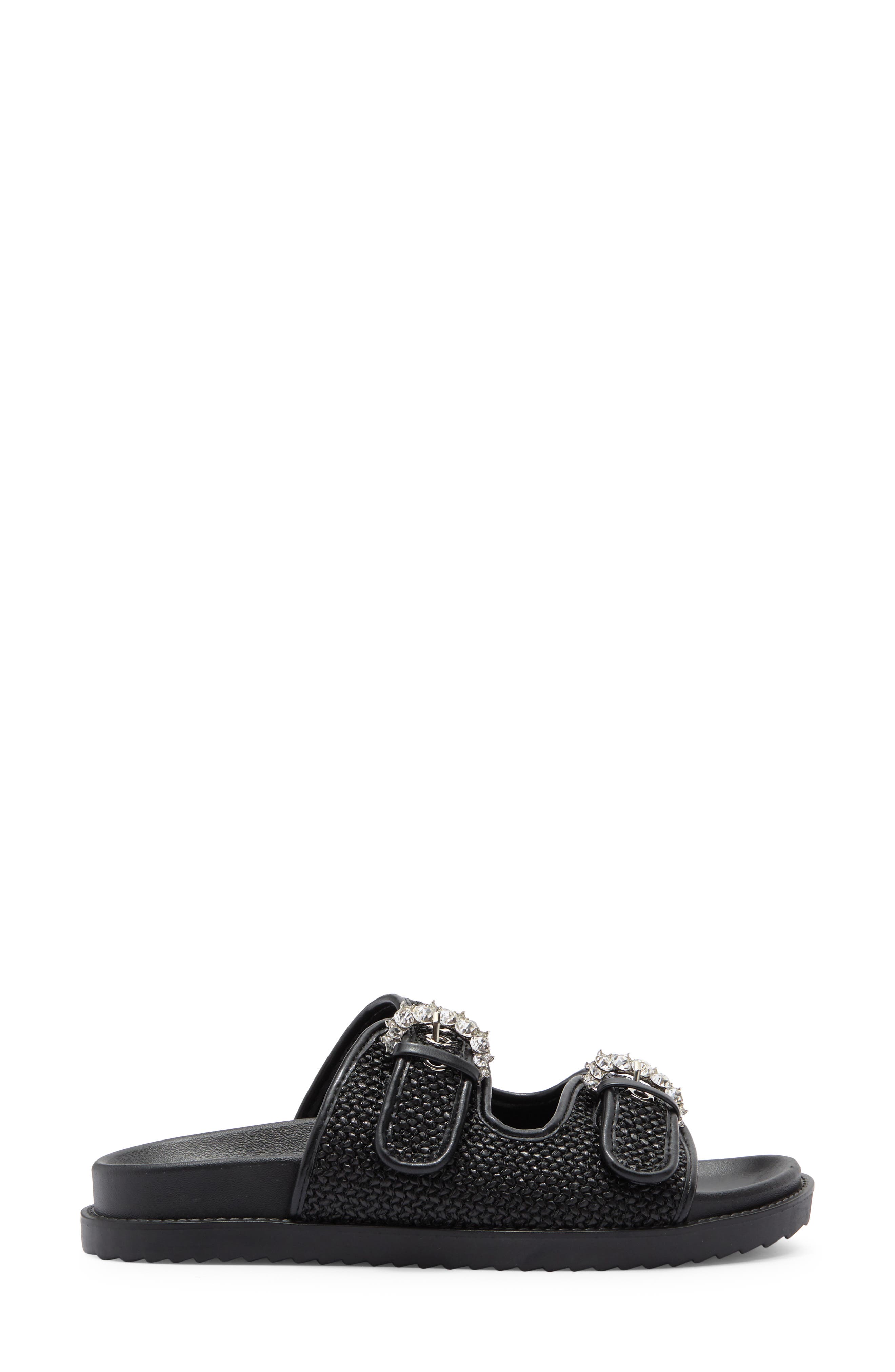 RACHEL Rachel Roy Matcha Crystal Strap Slide Sandal, Alternate, color, 