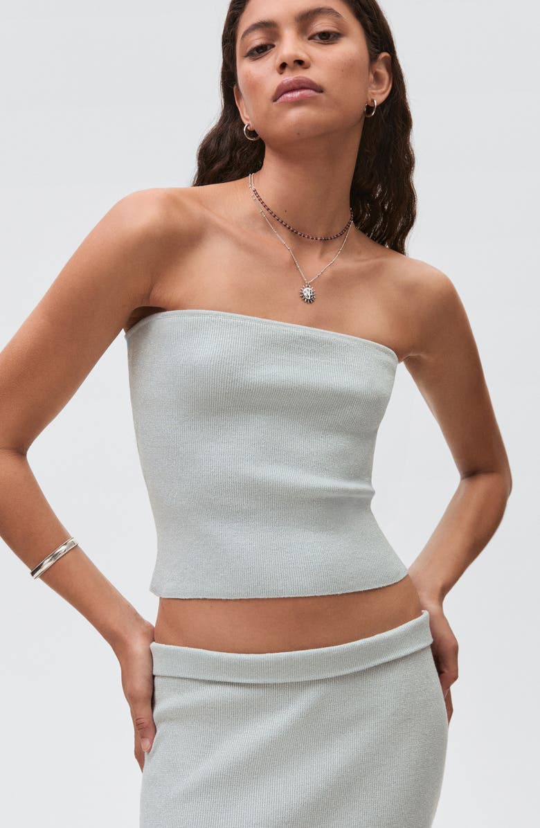 MANGO TEEN Maxi Sweater Skirt, Alternate, color, Mint Green