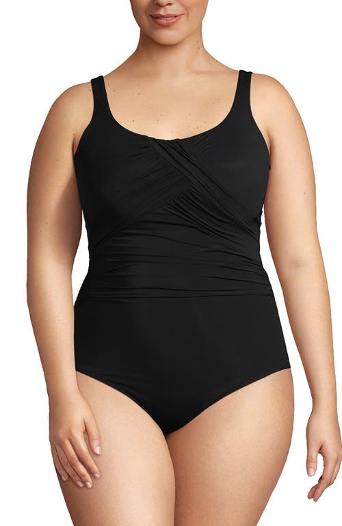 LANDS' END LANDS' END SLENDER SUIT CARMELA ONE PIECE SWIMSUIT