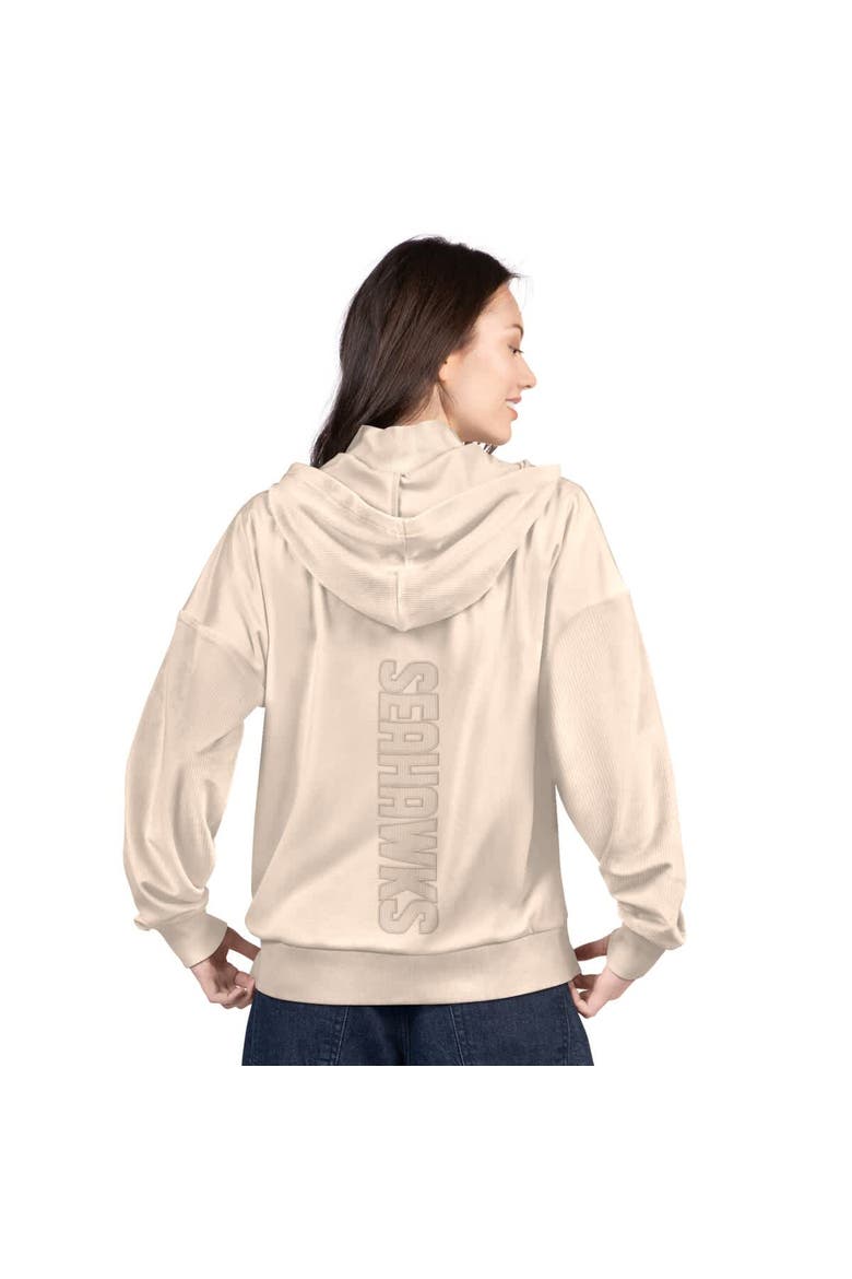 Women's G-III 4Her by Carl Banks Tan Seattle Seahawks Rookie Full-Zip Hoodie, Alternate, color, Tan