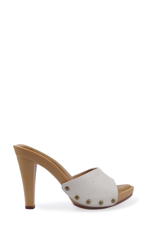 Candies Candie's Antonella Slide Sandal In Milk Leather