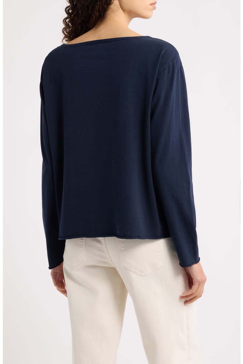 Quinn Long Sleeve Crewneck T-Shirt, Alternate, color, CLASSIC NAVY