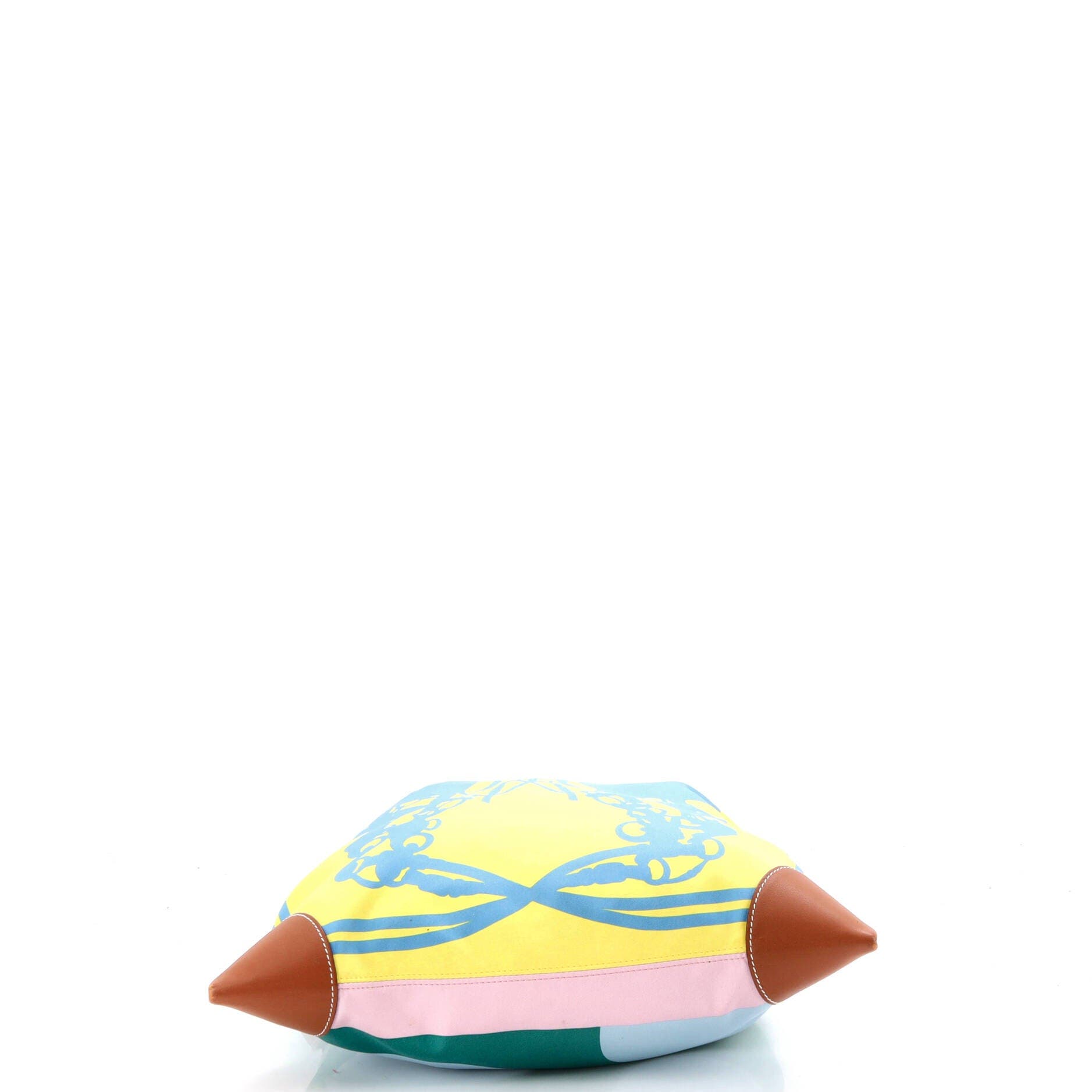 Pre-Owned Hermes Silky City Bag Printed Silk and Leather PM, Alternate, color, Multicolor