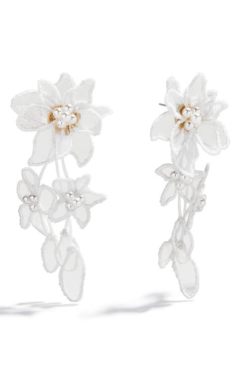 Elsie Floral Drop Earrings
