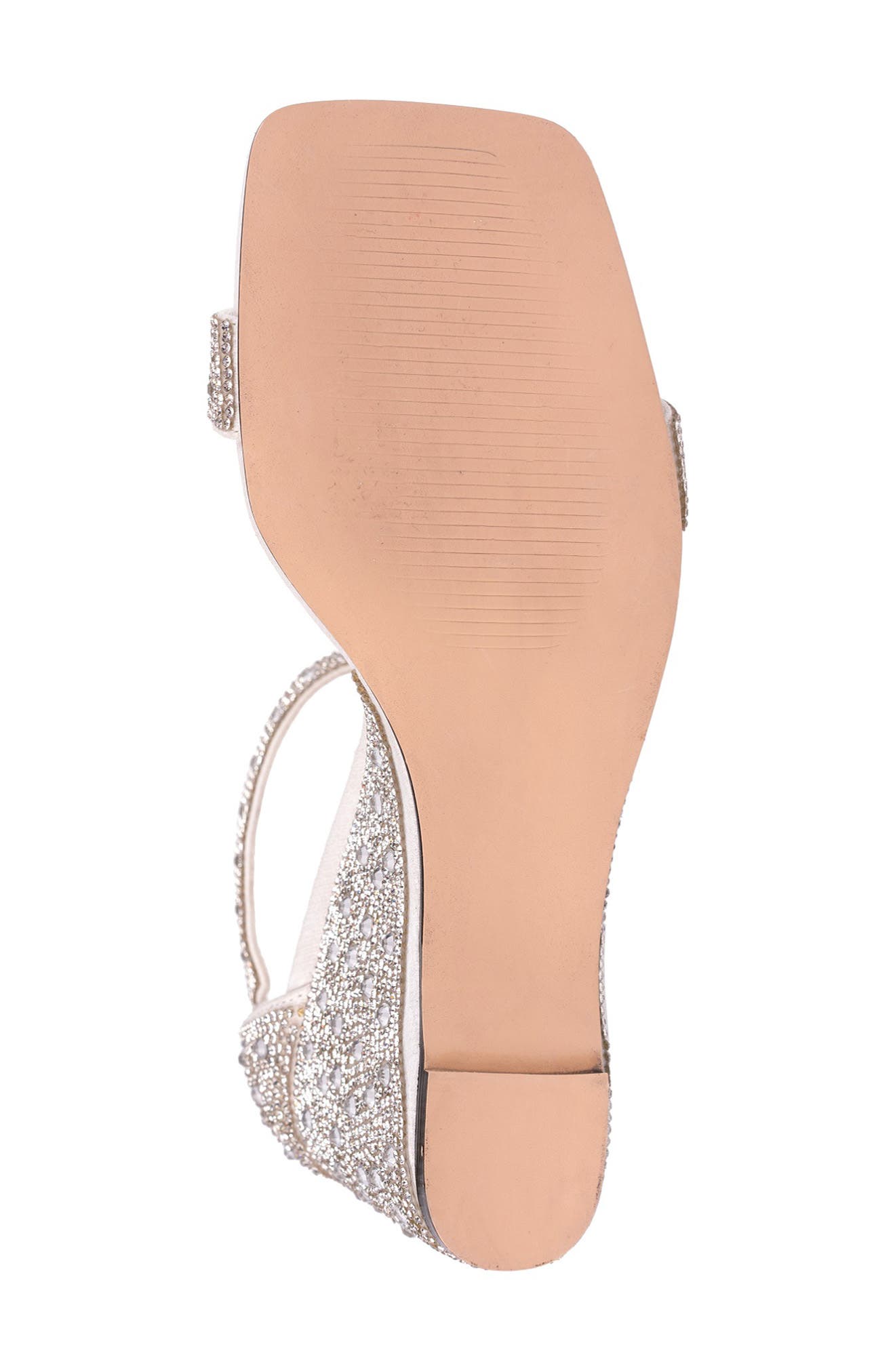 LADY COUTURE Kloe Crystal Embellished Wedge Sandal, Alternate, color, White