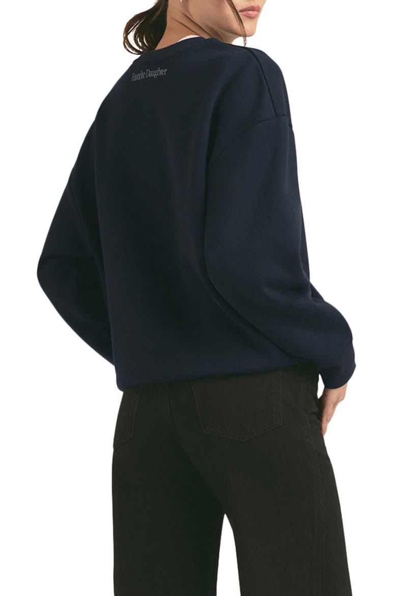 Favorite Teacher Sweatshirt, Alternate, color, NAVY