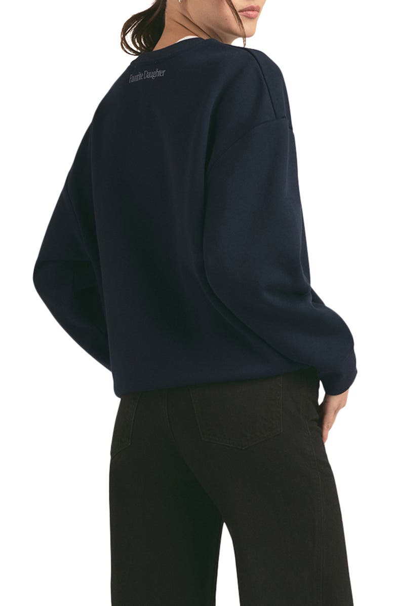 Favorite Daughter Favorite Teacher Sweatshirt, Alternate, color, Navy