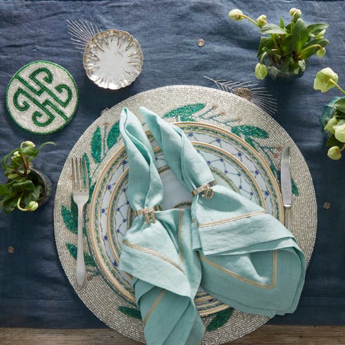 Joanna Buchanan Linen Dinner Napkins 2-piece Set