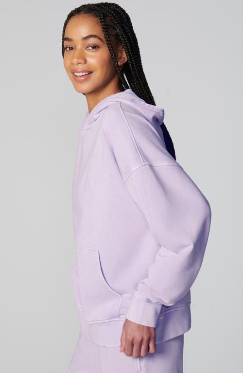Florence By Mills Oversize Mineral Washed French Terry Hoodie In Purple