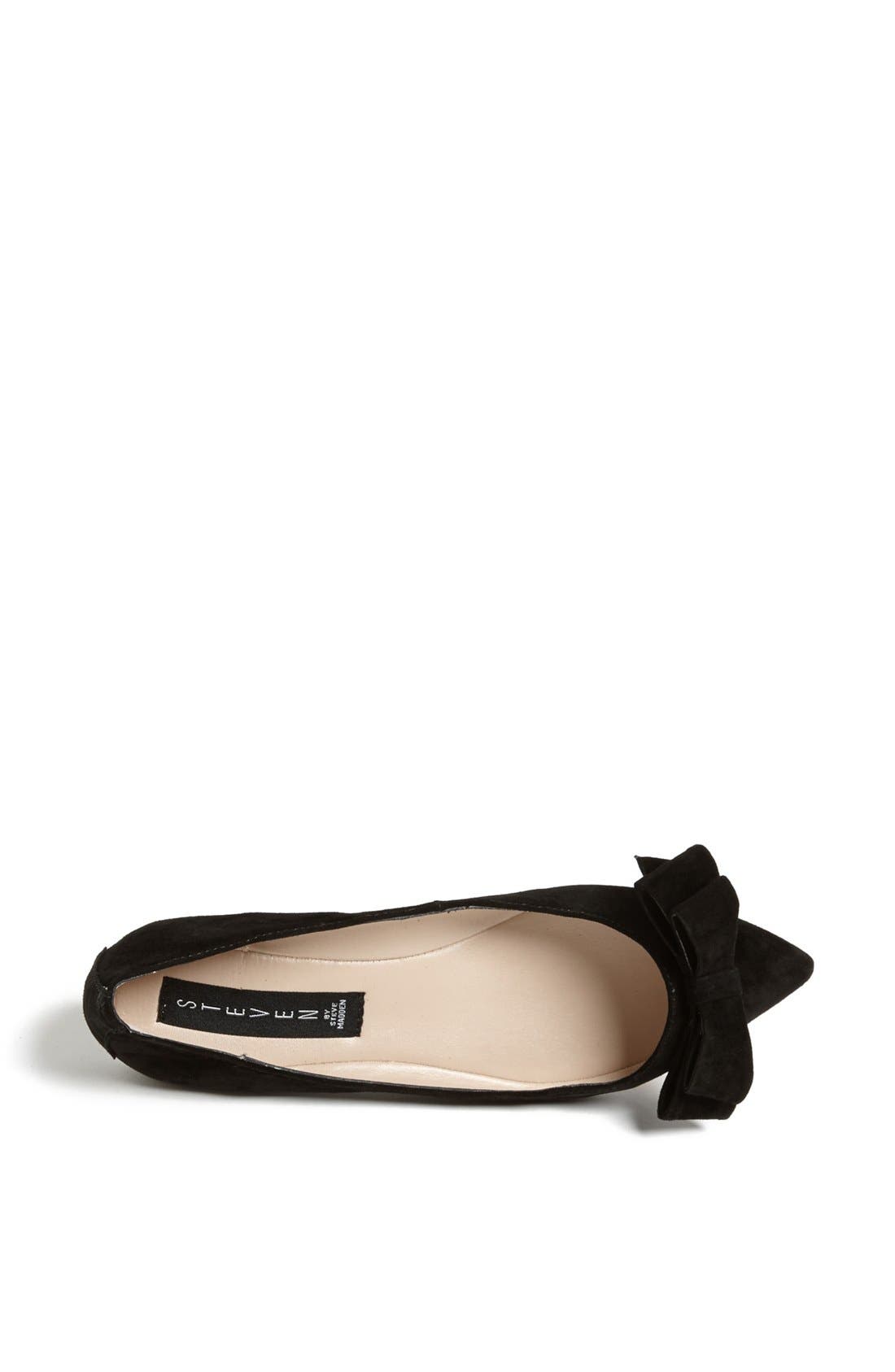 Steven by Steve Madden 'Envd' Flat, Alternate, color, BLACK SUEDE
