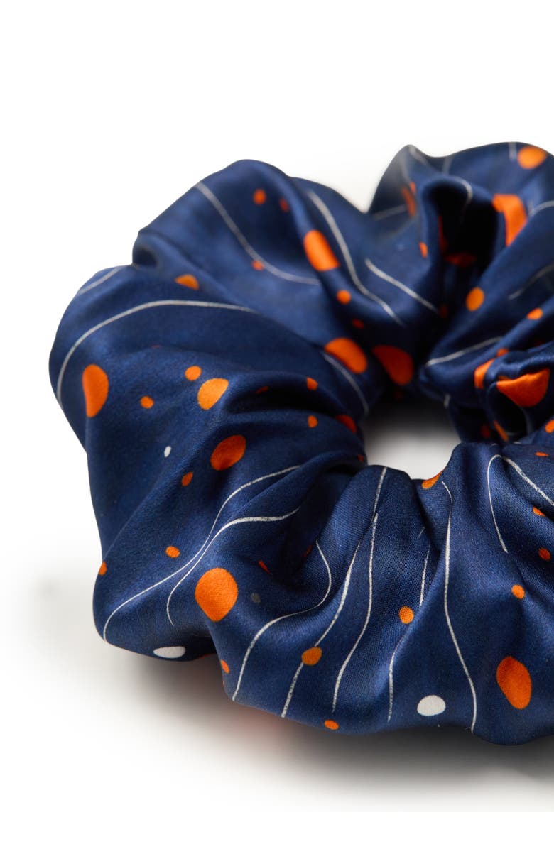 OLAH Celestia Silk Scrunchie, Alternate, color, Blue