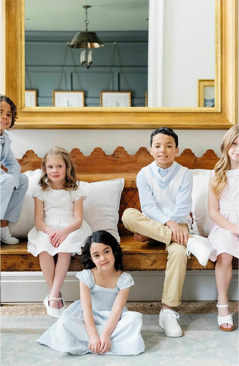 Hope & Henry Girls' Organic Tulip Sleeve Party Dress, Toddler, Alternate, color,