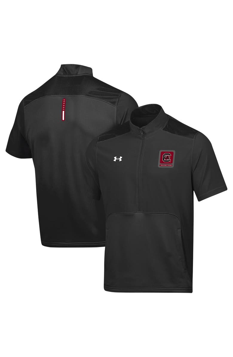 Under Armour Men's Under Armour Black South Carolina Gamecocks Motivate Half-Zip Jacket, Alternate, color,