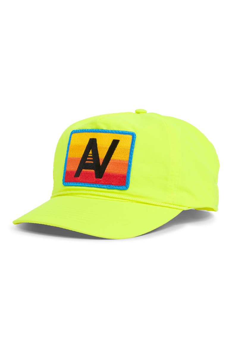 Logo Rainbow Baseball Cap, Main, color, NEON YELLOW