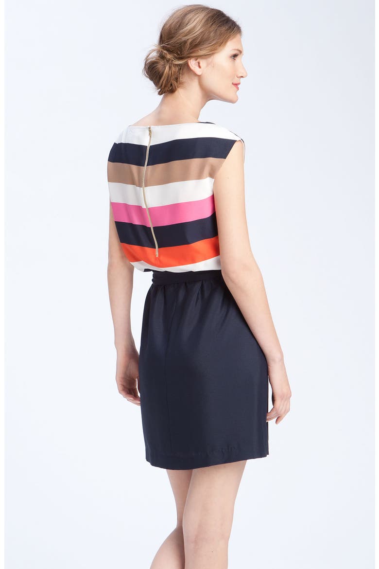 Stripe Mock Two Piece Dress, Alternate, color, MULTI