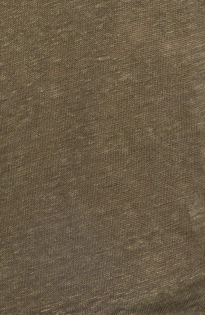 Treasure & Bond Cap Sleeve V-Neck Linen Tee, Alternate, color, 