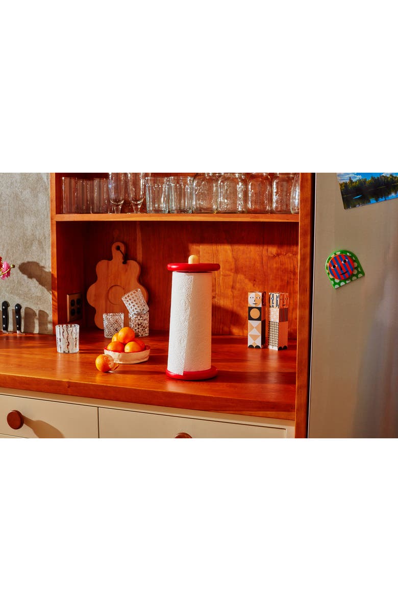 Areaware Spool Paper Towel Holder, Alternate, color, Red