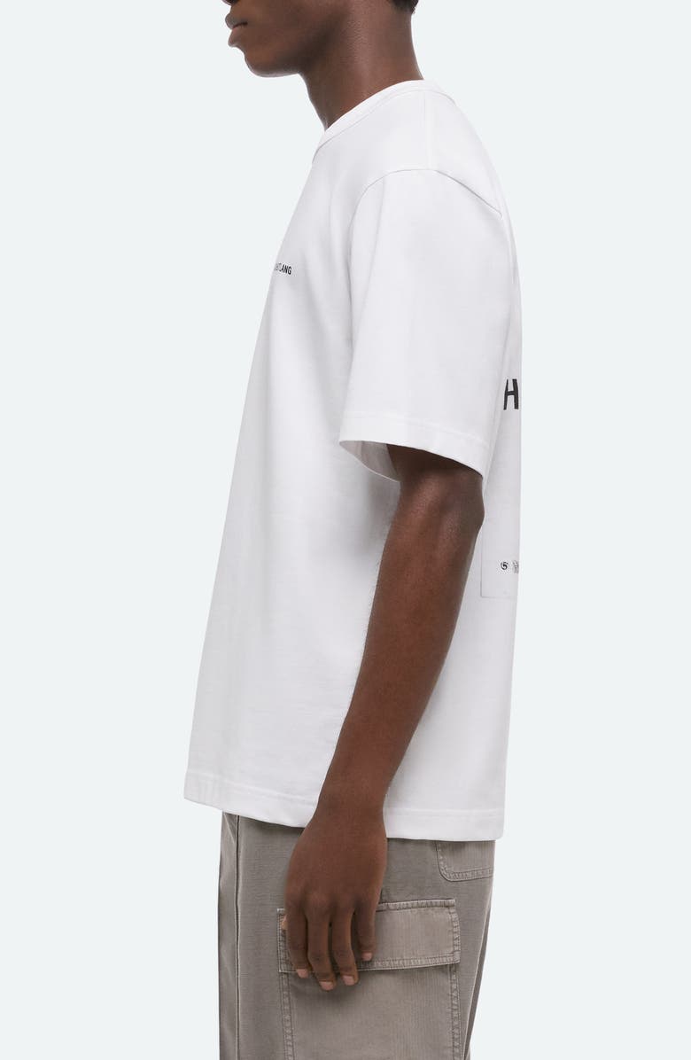 Helmut Lang Plastic Logo Cotton Graphic T-Shirt, Alternate, color, White