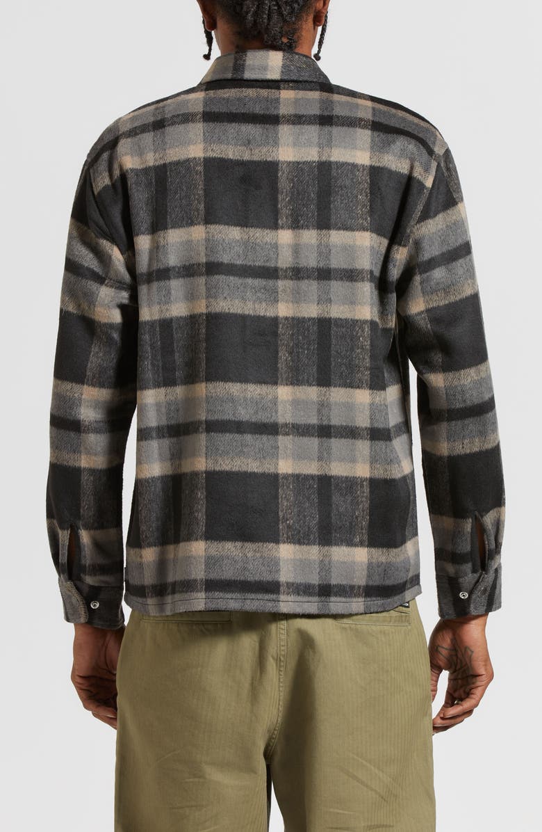 Brixton Selden Plaid Brushed Flannel Snap-Up Shirt, Alternate, color,