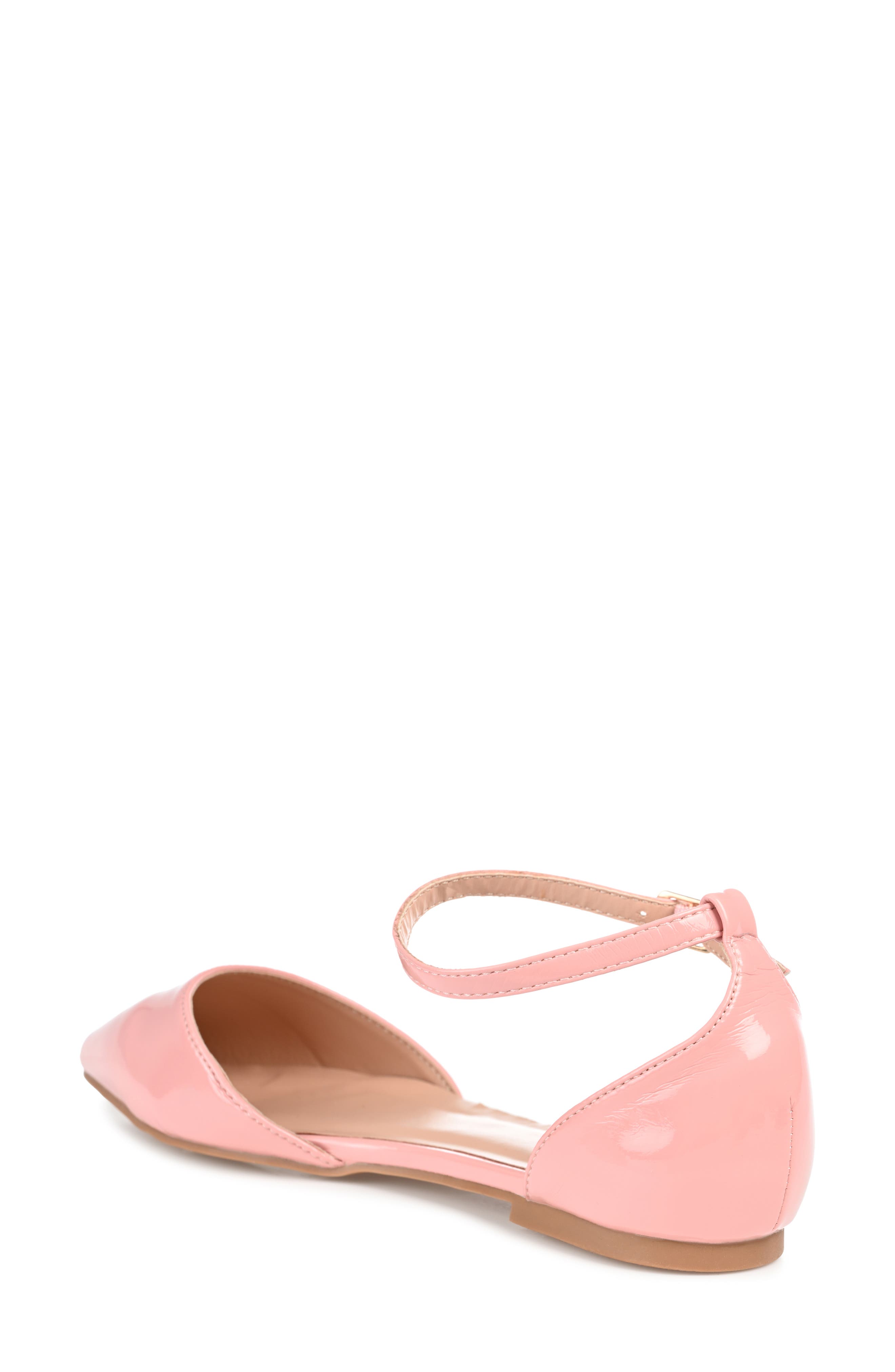 JOURNEE Reba Ankle Strap Flat, Alternate, color, PINK