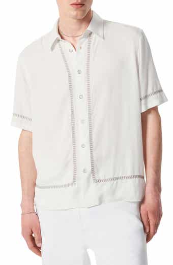 rag & bone Dalton Embroidered Short Sleeve Button-Up Shirt