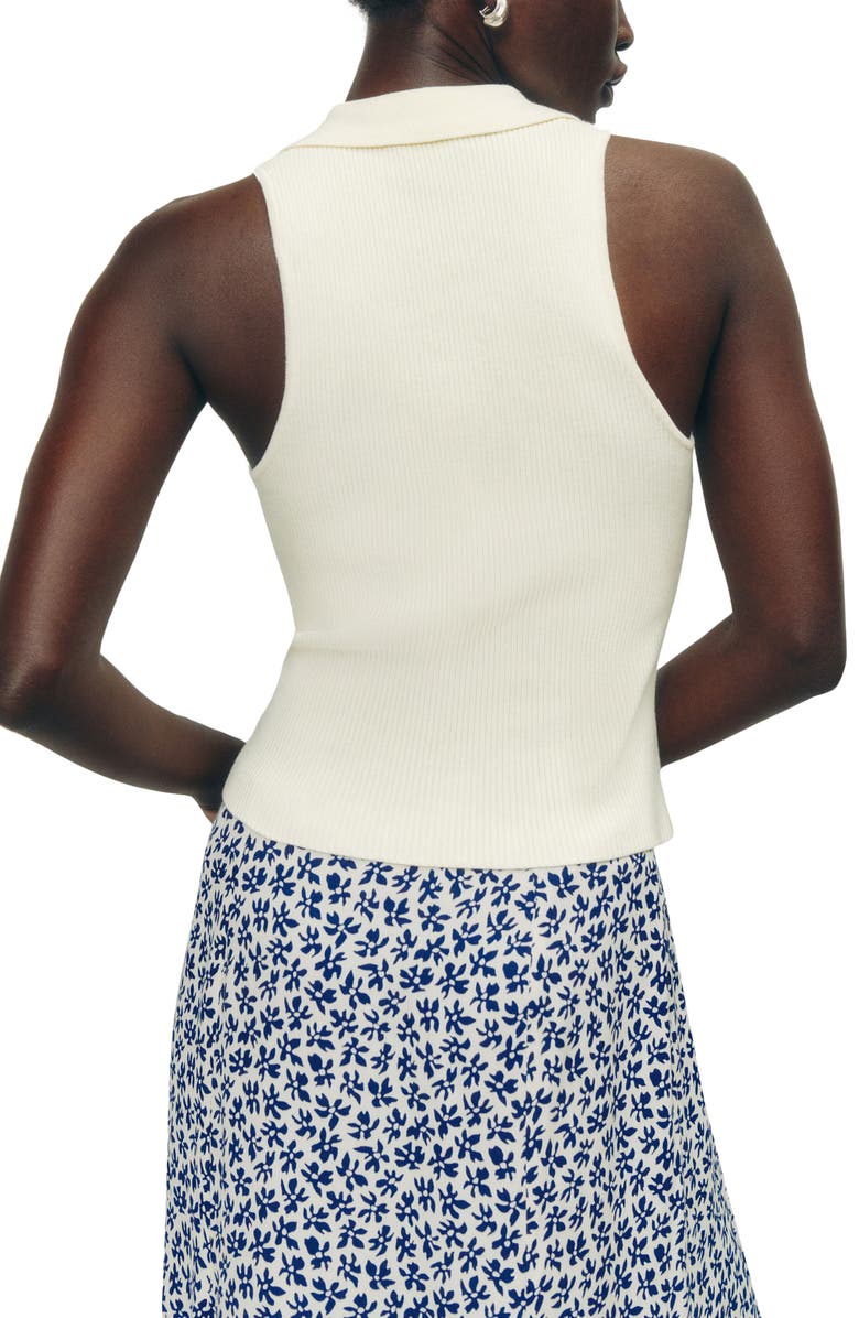 Reformation Tabitha Collar Sleeveless Sweater, Alternate, color, 