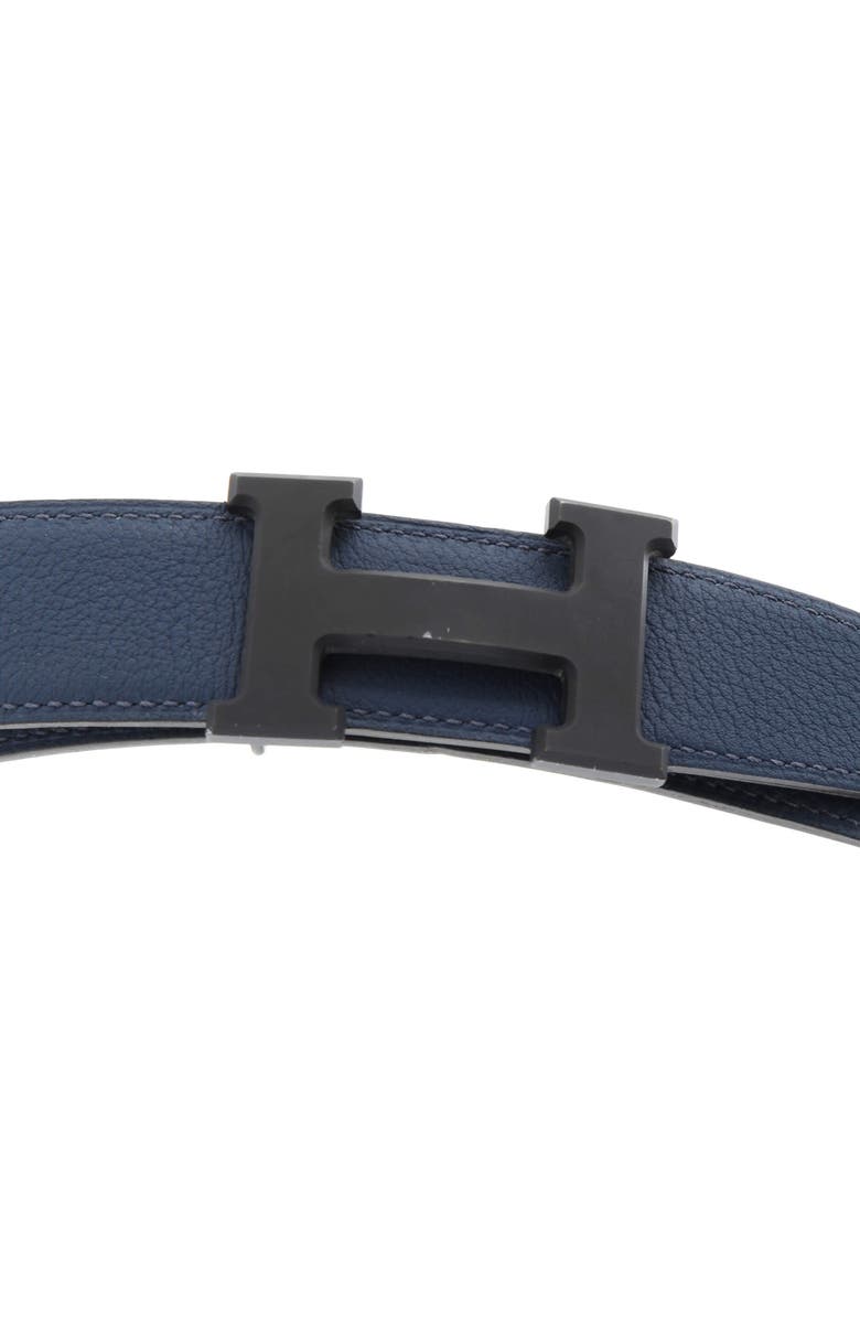 Pre-Owned Hermes Constance Reversible Belt Leather with So Black Matte Hardware Wide, Alternate, color, Black