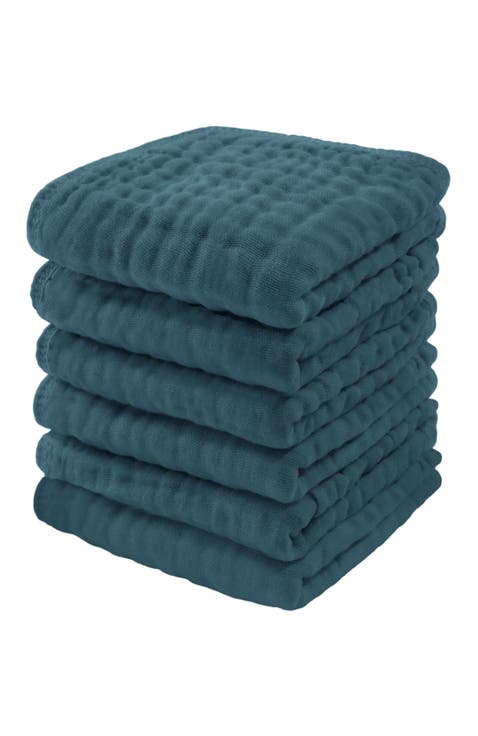 Muslin Washcloths - Pack of 6