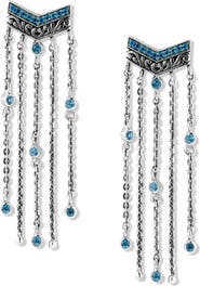 SAMUEL B. Blue Topaz Chain Drop Earrings