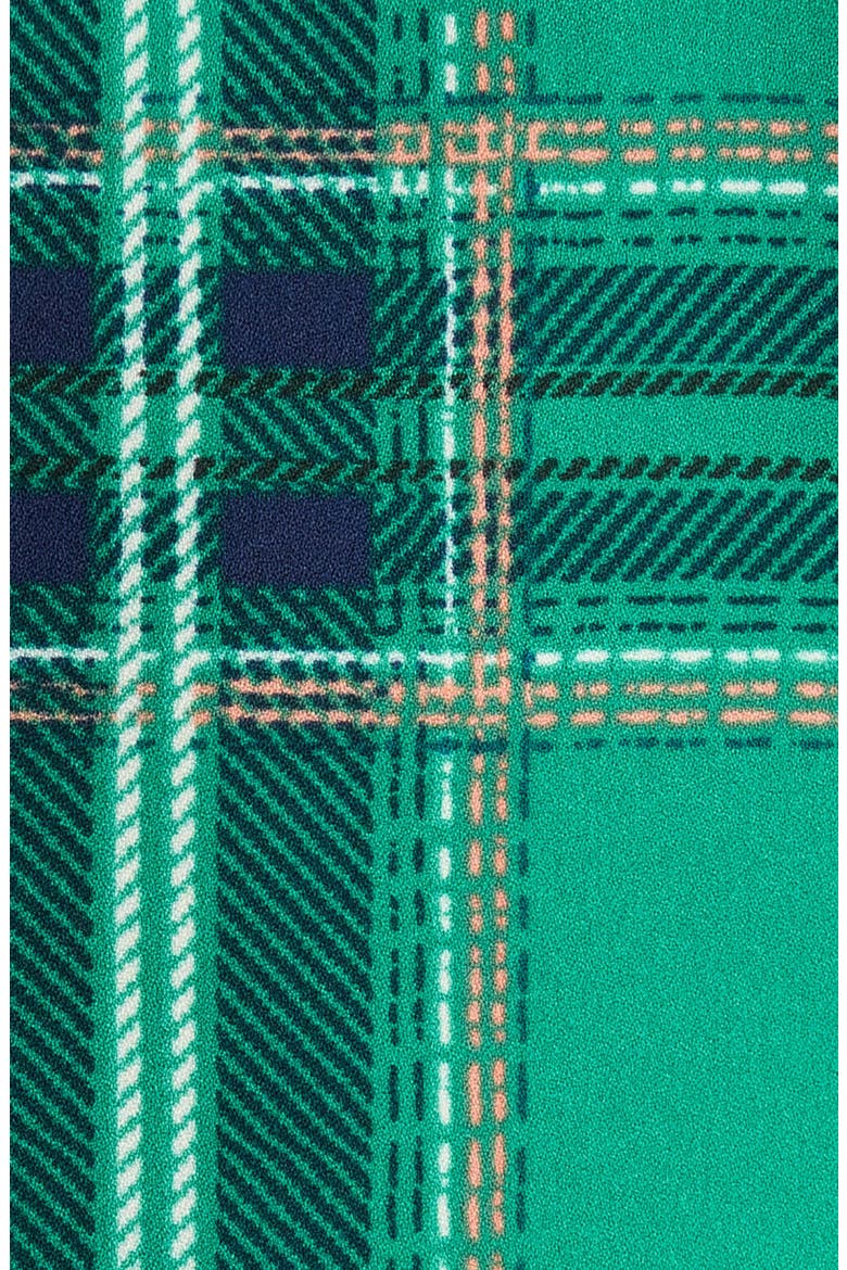 Jade Pleated Plaid Dress, Alternate, color, JADE MULTI