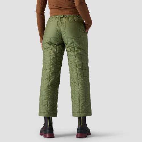 Backcountry Oakbury Synthetic Quilted Pant In Green
