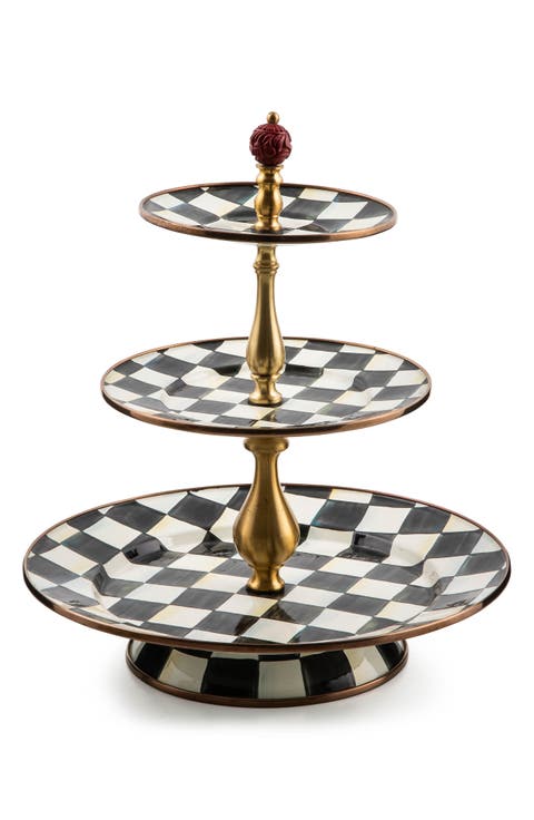 Courtly Check Three Tier Sweet Stand