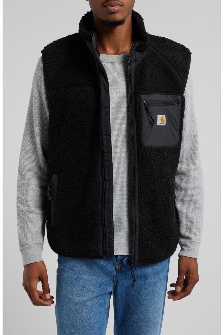Prentis Fleece Vest Liner, Main, color, BLACK / BLACK
