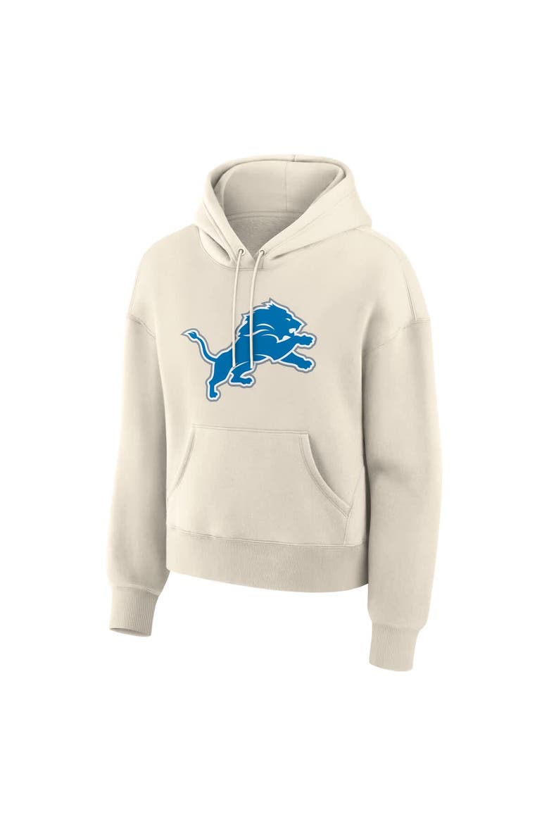 Women's Fanatics Cream Detroit Lions Dove Legacy Pullover Hoodie, Alternate, color, Cream