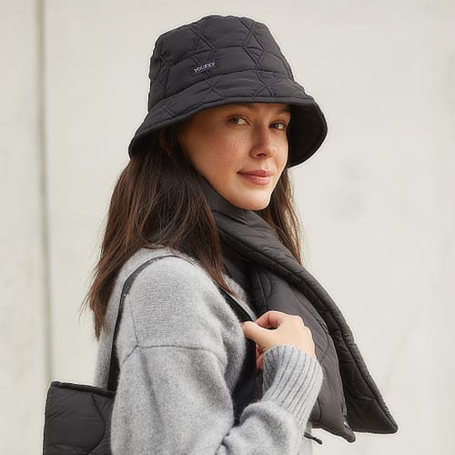 Youzey Puffer Scarf In Black
