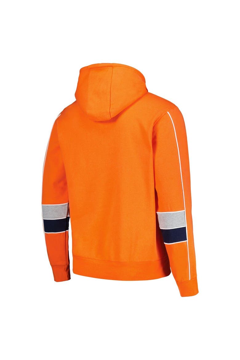 Men's Starter Orange Denver Broncos Captain Pullover Hoodie, Alternate, color, Orange