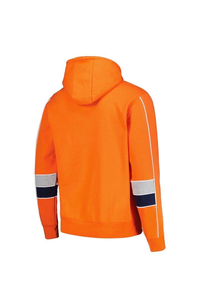STARTER Men's Starter Orange Denver Broncos Captain Pullover Hoodie, Alternate, color, Orange