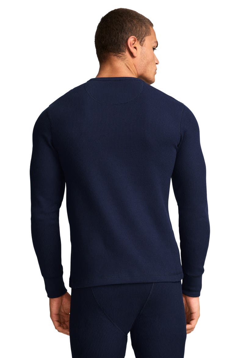Men's Long Sleeve Waffle Crew, Alternate, color, Jockey Blue