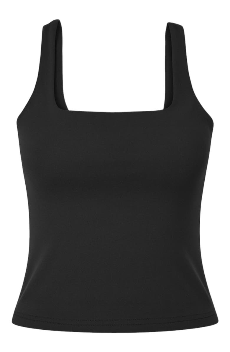 Blvck Tank Top with Built In Bra, Alternate, color, Black