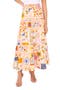Print Poplin Maxi Skirt