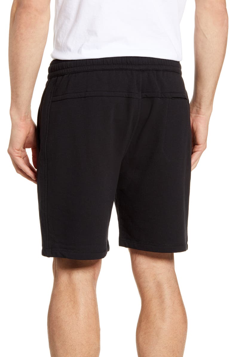 Zella Easy Fleece Mesh Inset Shorts, Alternate, color,