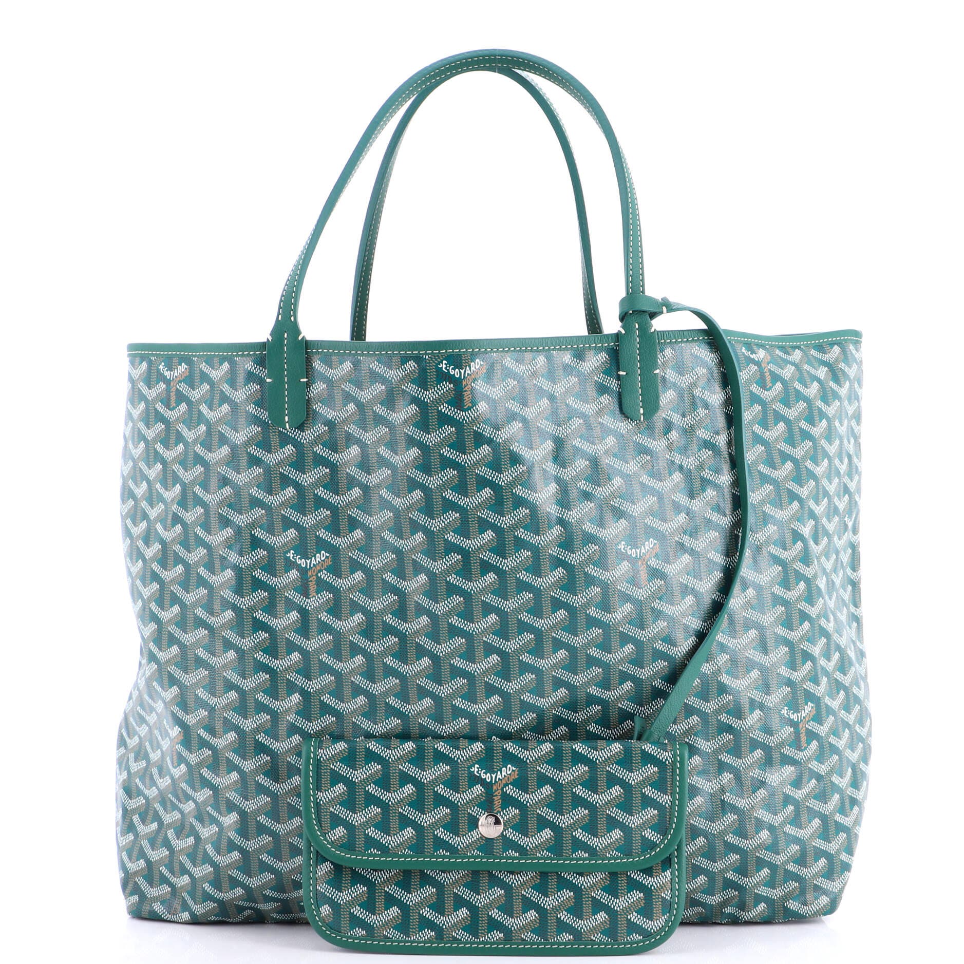 Pre-Owned Goyard Saint Louis Tote Coated Canvas GM, Alternate, color, Green