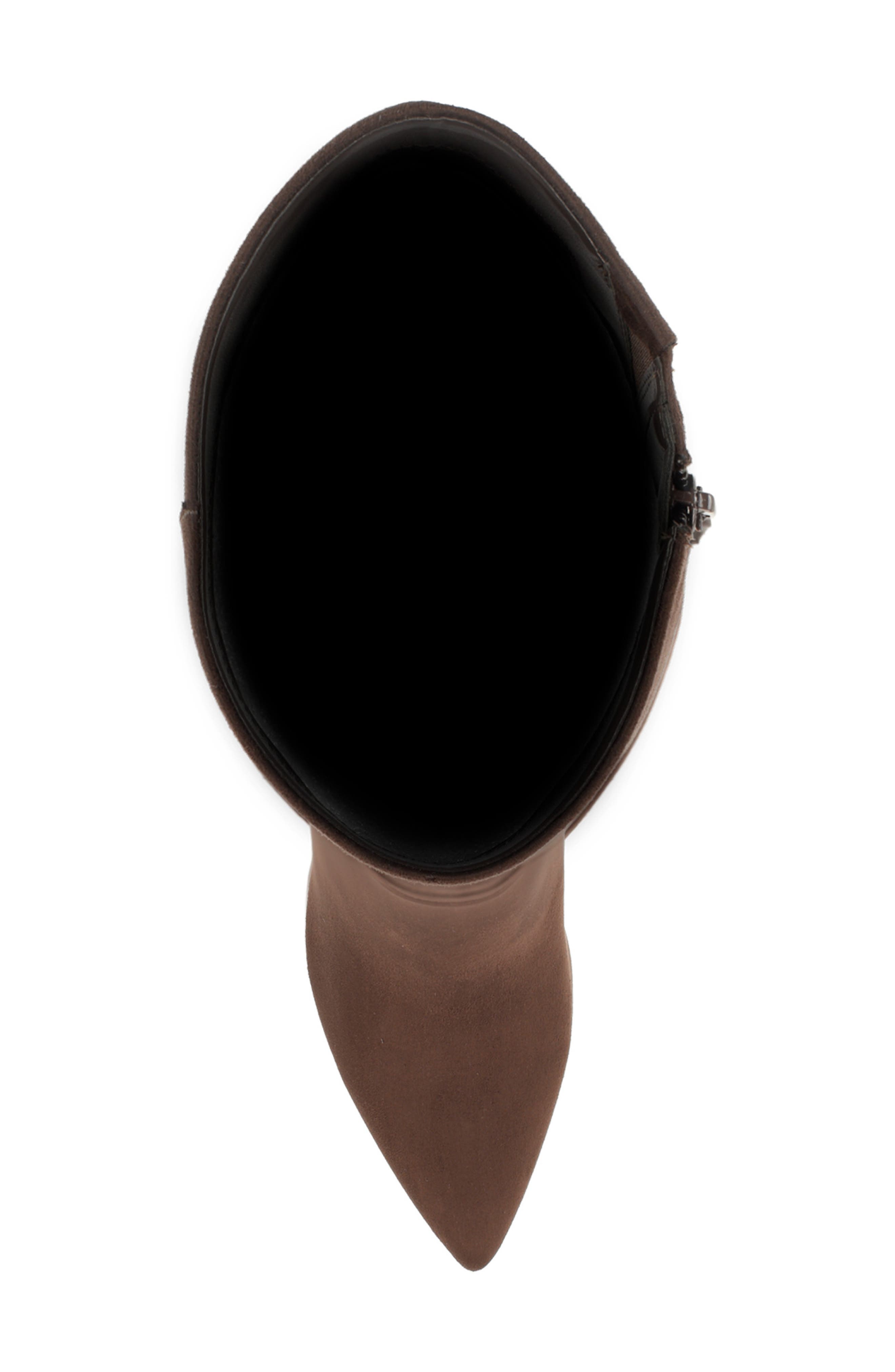 Reeko Faux Leather Pointed Toe Boot, Alternate, color, DARK BROWN