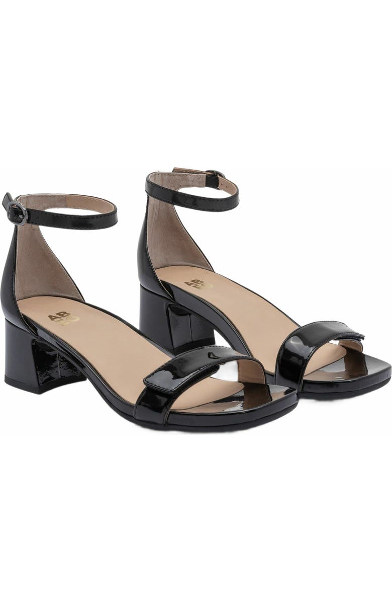 ABEO Avenue Strap Heels, Alternate, color, Black Patent - Metatarsal
