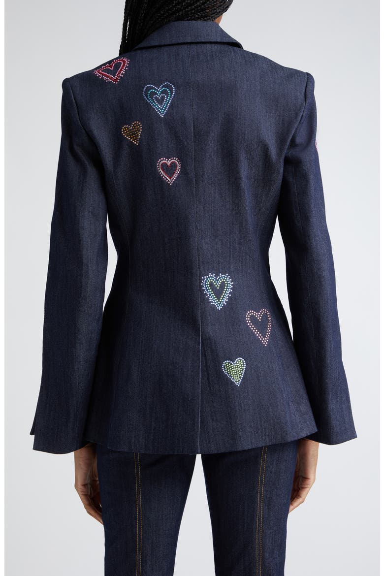 Cheyenne Denim Blazer, Alternate, color, INDIGO