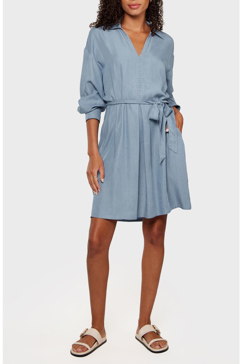Chelsea Long Sleeve Dress, Main, color, CHAMBRAY