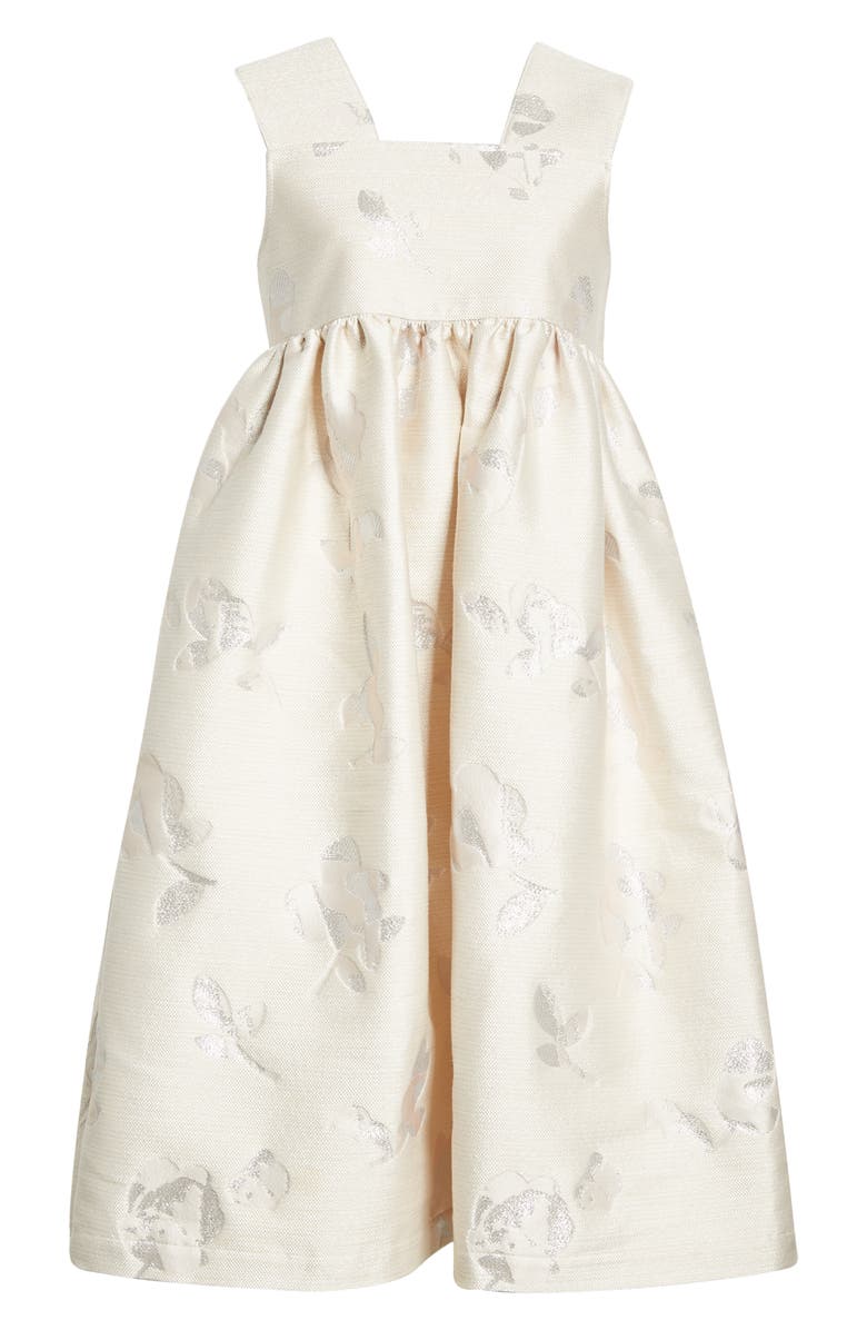 Tao Comme des Garçons Floral Jacquard Empire Waist Midi Dress, Alternate, color,