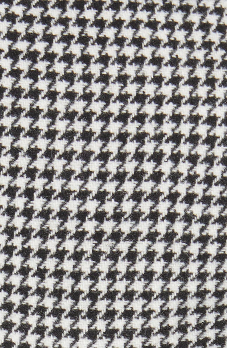 REMAIN Birger Christensen Women's Odette Leather Trim Houndstooth Wool Blend Jacket, Alternate, color, 